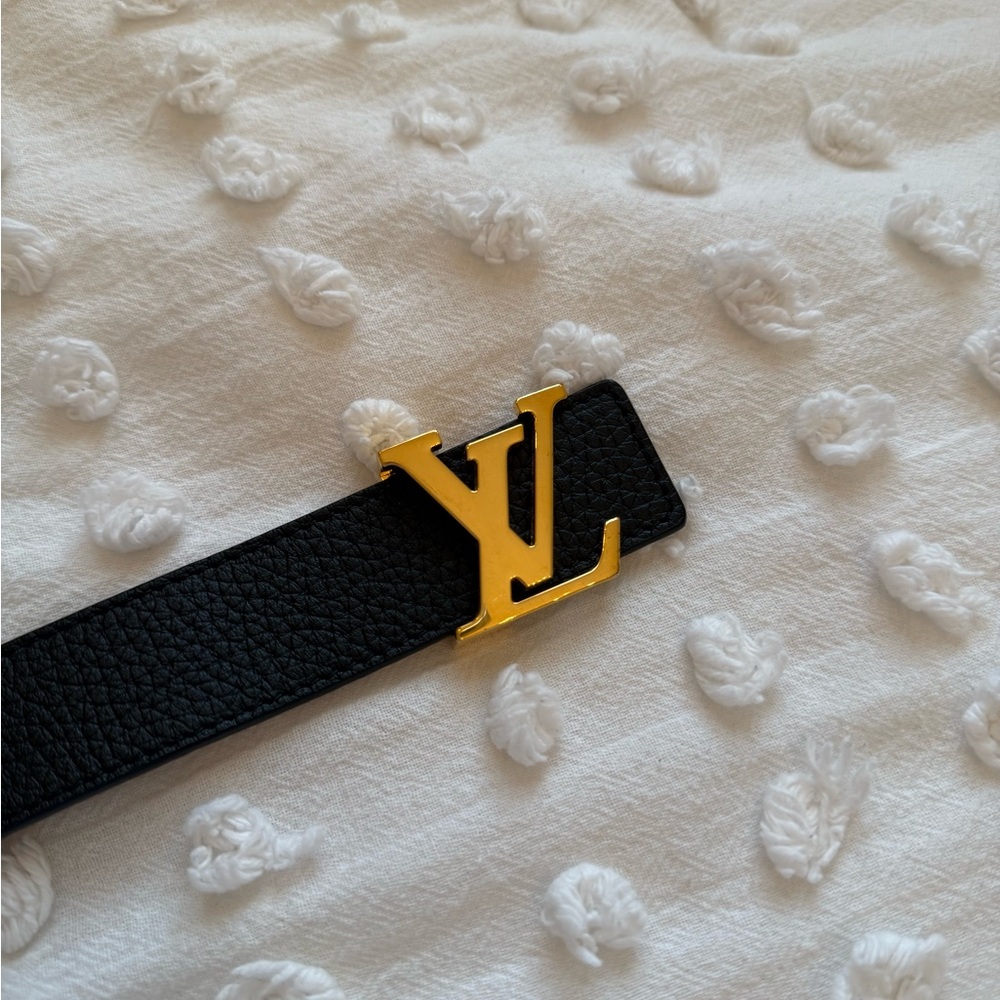 Louis Vuitton Double Sided Leather Black/Brown Belt - Picture 4 of 8